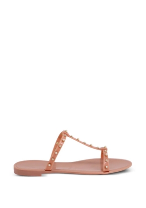 Stuart Weitzman stud-embellished strap sandals - Pink