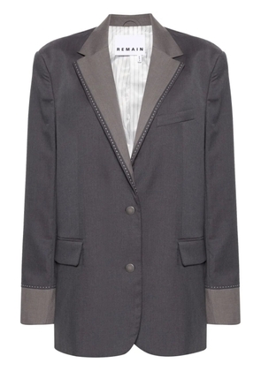 REMAIN single-breasted oversize blazer - Grey