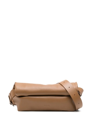 Jil Sander small Rollup shoulder bag - Brown
