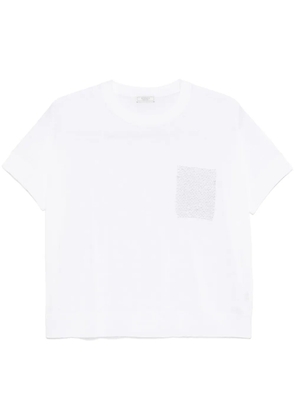 Peserico bead-detail T-shirt - White