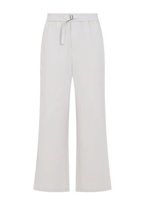 AMI Paris logo-plaque trousers - White