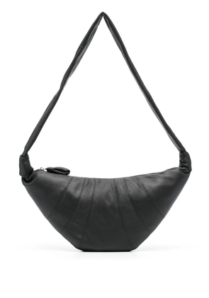 LEMAIRE medium Croissant leather bag - Black