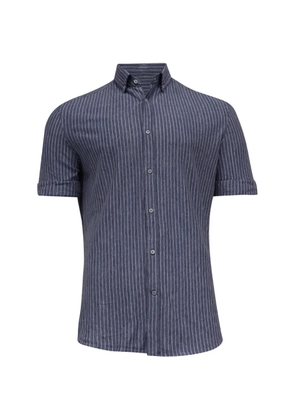 Brunello Cucinelli Vintage striped button-down shirt - Blue