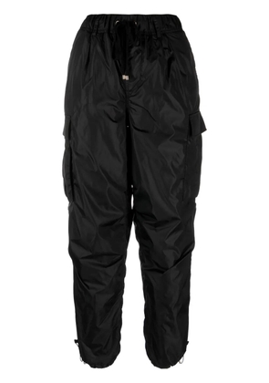 Lorena Antoniazzi tapered cotton cargo trousers - Black
