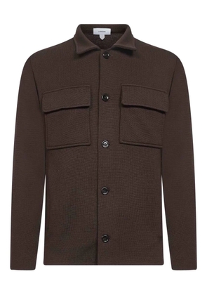 Lardini virgin wool shirt jacket - Brown