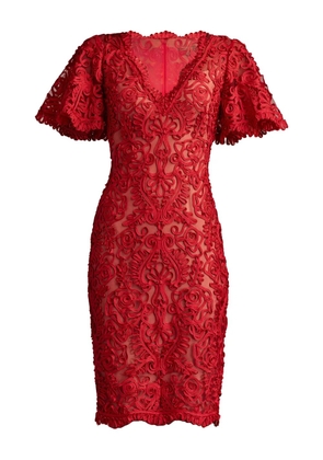 Tadashi Shoji Arnett lace dress - Red