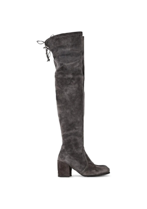 Stuart Weitzman Genna over-the-knee block-heel boots - Grey