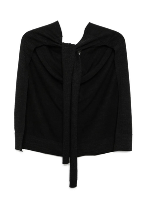 LEMAIRE Trompe L'oeil scarf - Grey