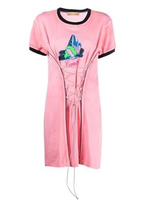 CORMIO Josefine lace-up dress - Pink
