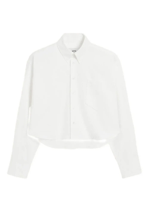 AMI Paris Ami de Coeur cropped shirt - White