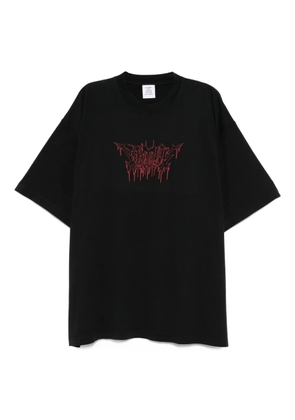 VETEMENTS logo-printed T-shirt - Black