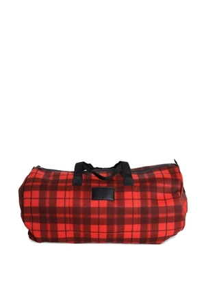 Marc Jacobs Vintage plaid-pattern duffle bag - Red