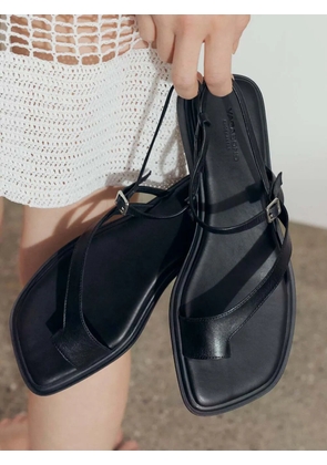VAGABOND buckle-fastening leather sandals - Black