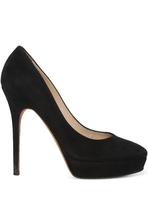 Jimmy Choo Pre-Owned 130mm suede heeled pumps - Black