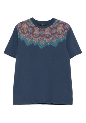 ETRO paisley-print cotton T-shirt - Blue