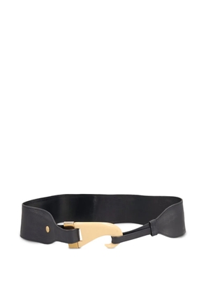 Mila Schon Vintage Horn leather belt - Blue