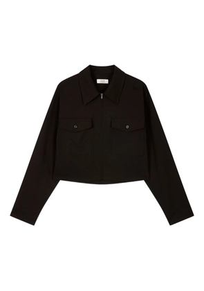 TOMBOY zip-up shirt - Black