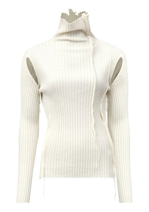MM6 Maison Margiela roll-neck pullover - White
