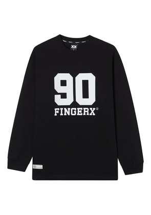 FINGERCROXX 90 number long-sleeve T-shirt - Black