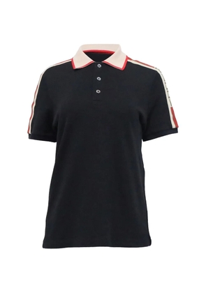 Gucci Pre-Owned logo-detail polo shirt - Black