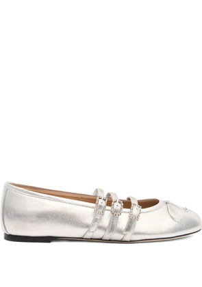Stuart Weitzman Celeste ballet flats - Silver