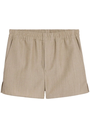 AMI Paris elasticated shorts - Brown