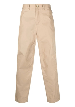 Lanvin ankle-zip straight-leg trousers - Brown