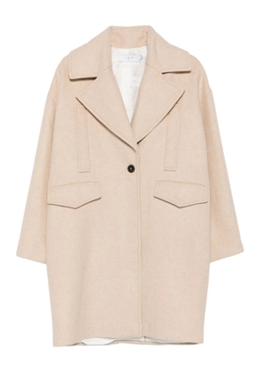 IRO flap-pocket buttoned-up coat - Neutrals