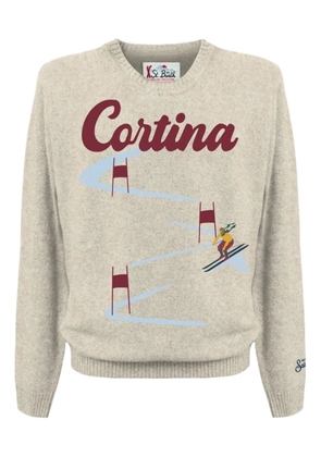 MC2 Saint Barth Cortina Ski Race graphic sweater - Neutrals