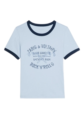 Zadig&Voltaire Woos rhinestone-embellished T-shirt - Blue
