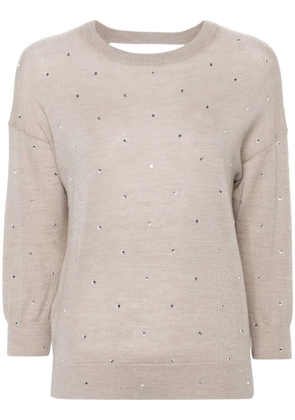Zadig&Voltaire Kansy knittted wool jumper - Neutrals