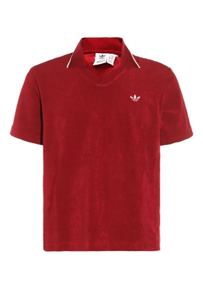 adidas x WALES BONNER cotton-blend polo shirt - Red
