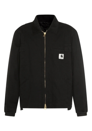 Carhartt WIP zip-up logo-patch jacket - Black