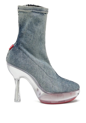 Diesel Lake denim platform boots - Blue