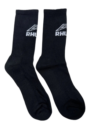 RHUDE logo socks - Black