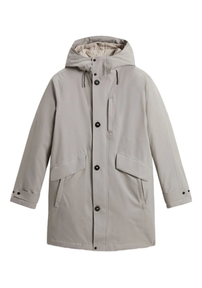 Woolrich hooded raincoat - Grey