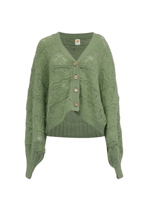 FARM Rio buttoned knitted cardigan - Green