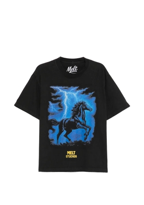 Melt horse graphic T-shirt - Black