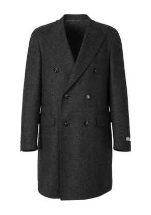 Canali buttoned double breasted coat - Grey