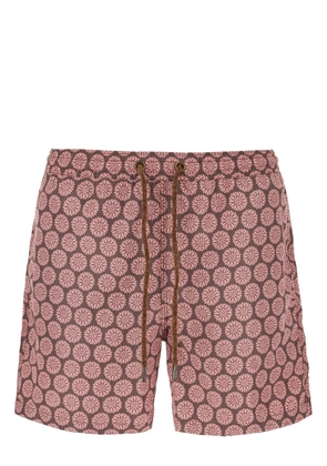 4FF floral-print swim shorts - Pink