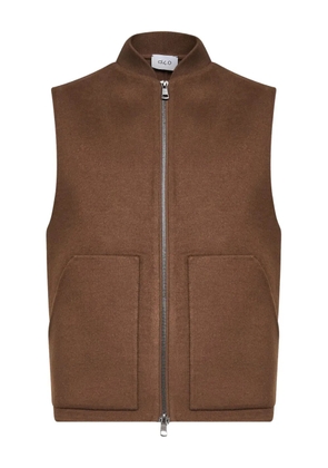 D4.0 patch-pocket gilet - Brown