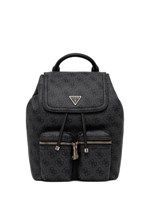 GUESS USA Manhattan monogram-pattern backpack - Black