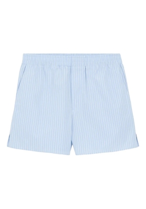 AMI Paris striped elasticated shorts - Blue