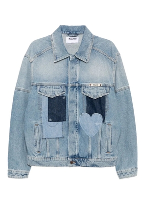 Moschino patchwork denim jacket - Blue