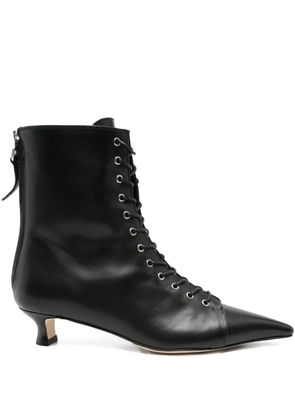 Aeyde 40mm Trixi lace-up pointed-toe boots - Black