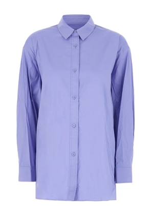 Juun.J embroidered-logo shirt - Blue