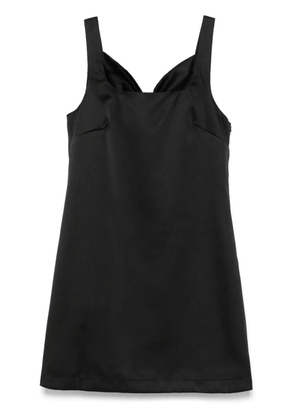 House of Sunny satin shift mini dress - Black