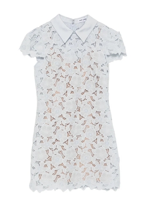 Self-Portrait floral lace dress - Blue
