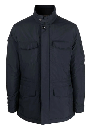 Moorer button-fastening long-sleeve jacket - Blue