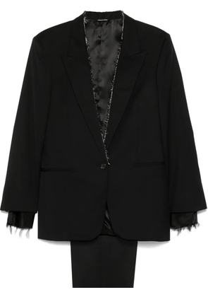 ERALDO frayed suit - Black
